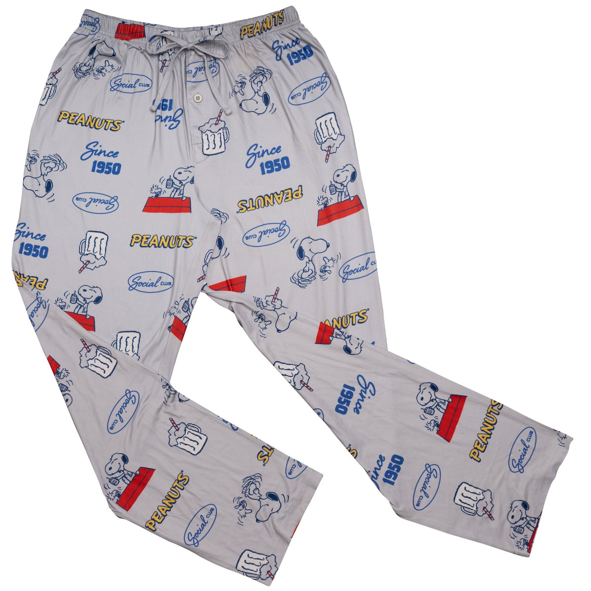 Peanuts Since 1950 Gray Adult Unisex Lounge Pants - TVStoreOnline