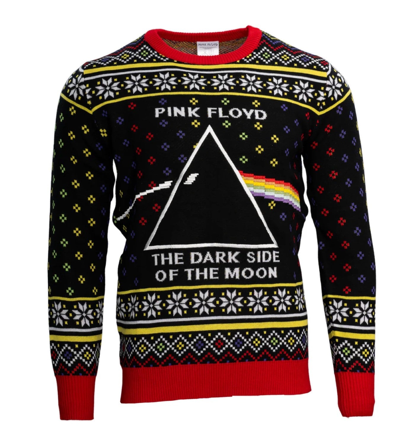 Pink Floyd Dark Side of the Moon LP Cover Adult Unisex Ugly Christmas Sweater - TVStoreOnline