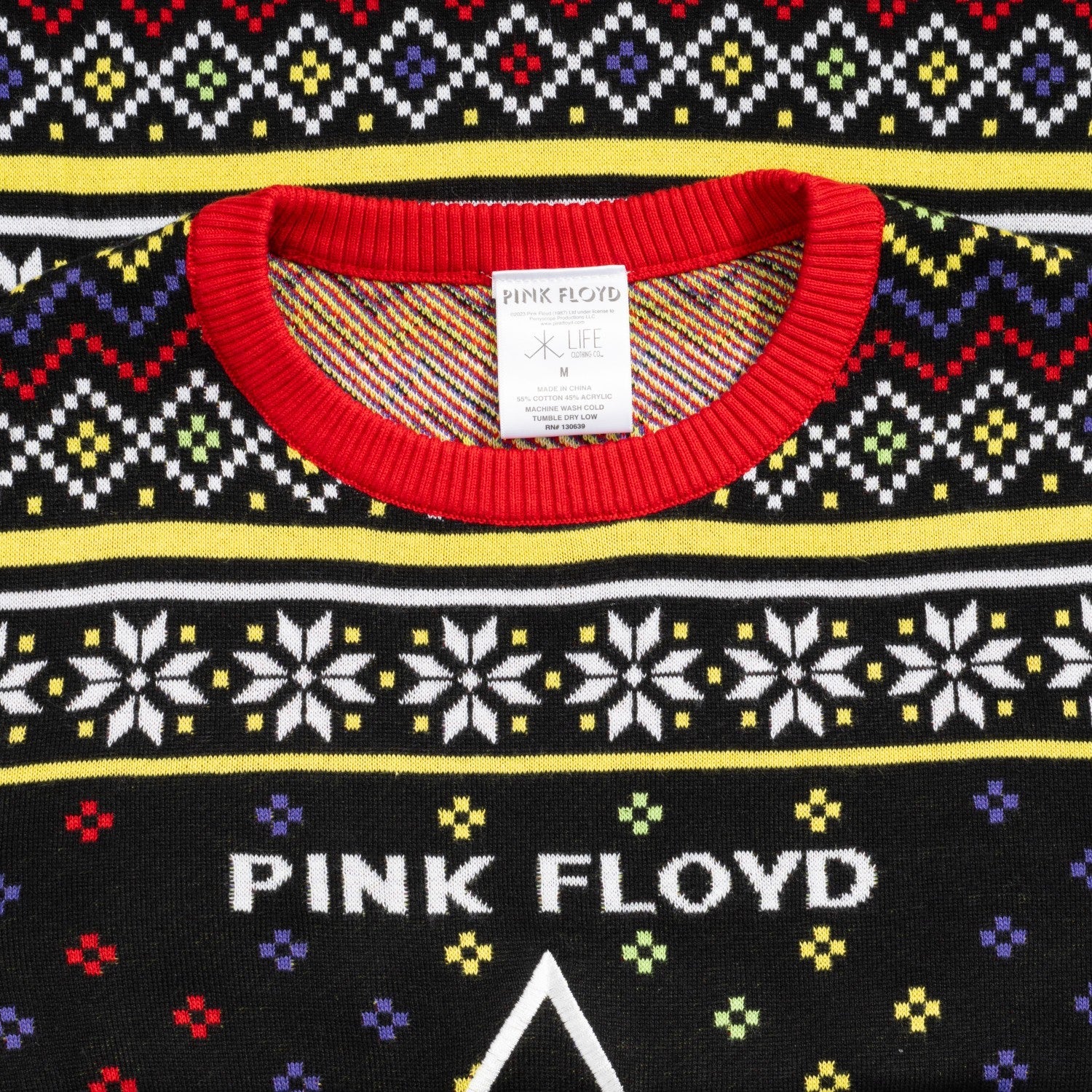 Pink Floyd Dark Side of the Moon LP Cover Adult Unisex Ugly Christmas Sweater - TVStoreOnline
