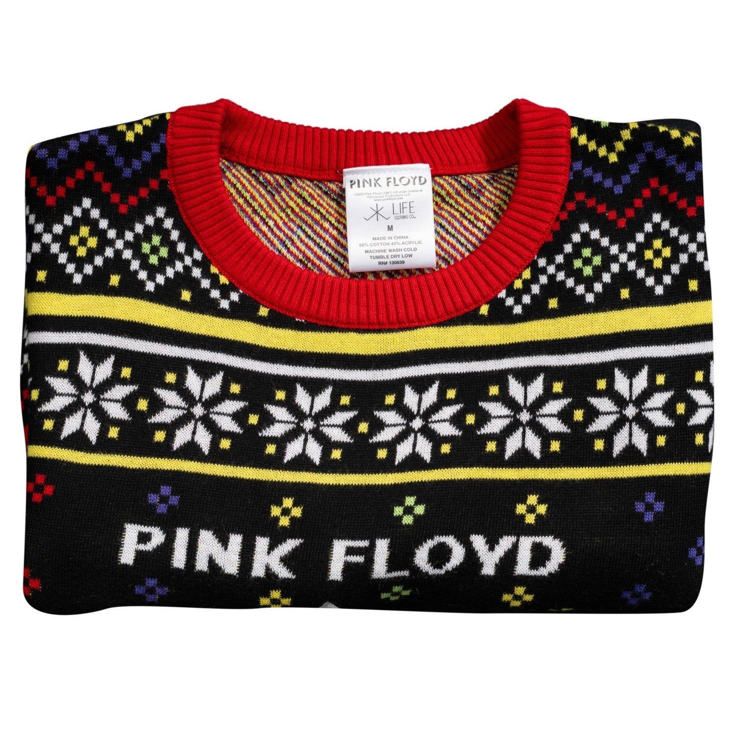 Pink Floyd Dark Side of the Moon LP Cover Adult Unisex Ugly Christmas Sweater - TVStoreOnline