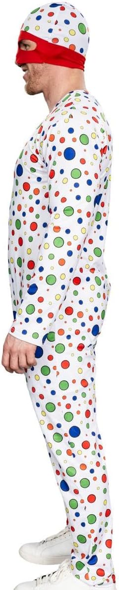 Polka-Dot Man Cosplay Halloween Cosplay Costume Jumpsuit and Mask Hat Set - TVStoreOnline