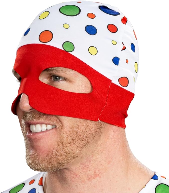 Polka-Dot Man Cosplay Halloween Cosplay Costume Jumpsuit and Mask Hat Set - TVStoreOnline