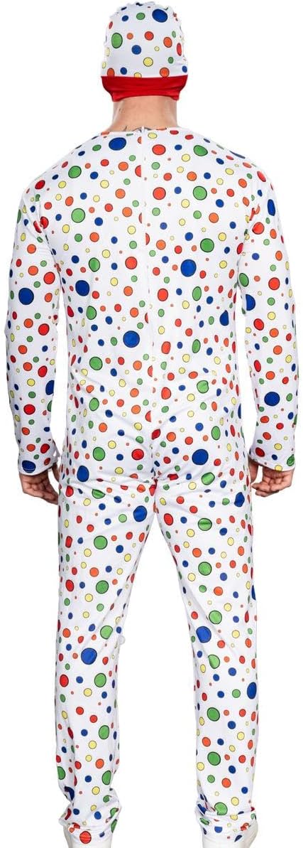 Polka-Dot Man Cosplay Halloween Cosplay Costume Jumpsuit and Mask Hat Set - TVStoreOnline