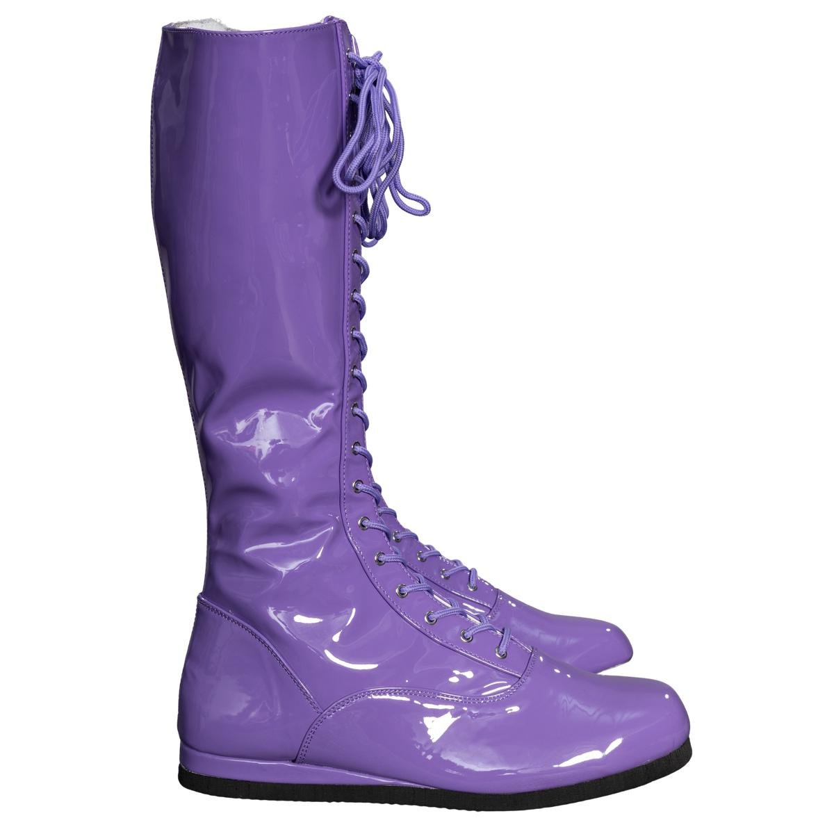 Pro Wrestler / Superhero Purple Halloween Cosplay Costume Boots - TVStoreOnline