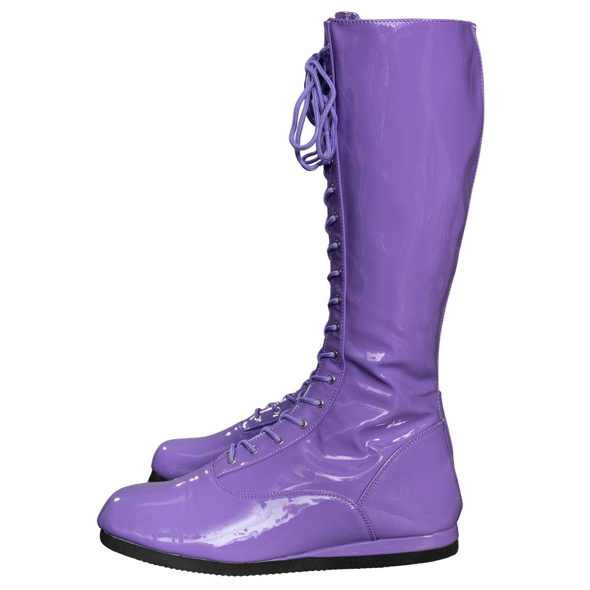 Pro Wrestler / Superhero Purple Halloween Cosplay Costume Boots - TVStoreOnline