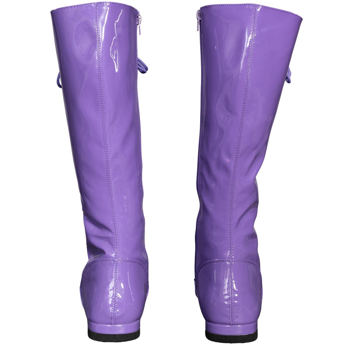 Pro Wrestler / Superhero Purple Halloween Cosplay Costume Boots - TVStoreOnline