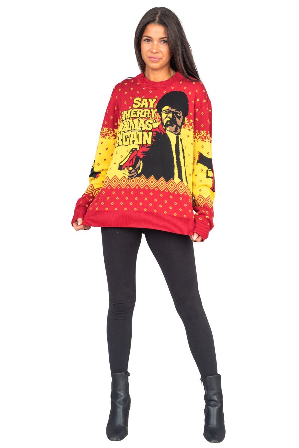 Pulp Fiction Merry Xmas Again Sweater - TVStoreOnline