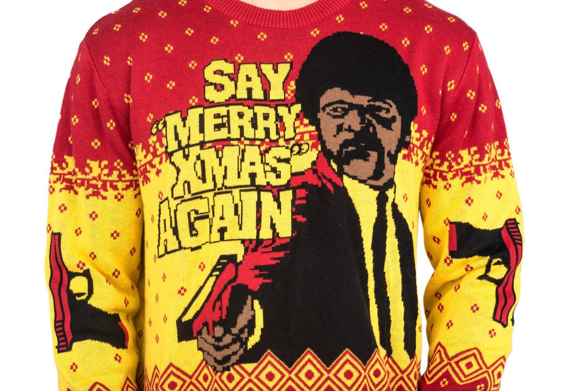 Pulp Fiction Merry Xmas Again Sweater - TVStoreOnline