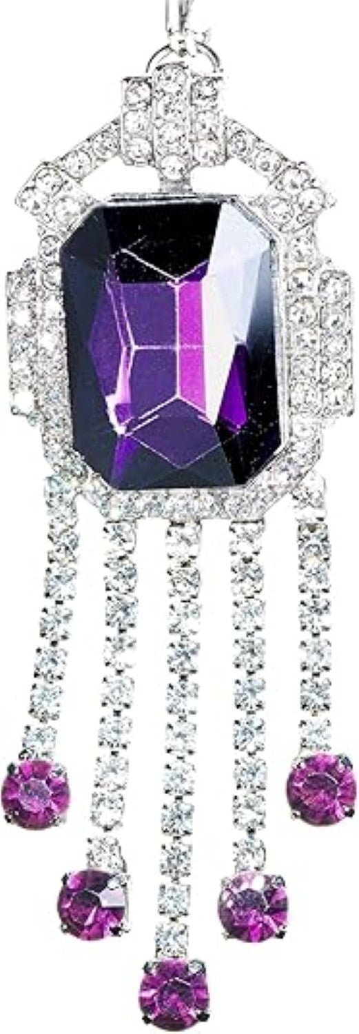 Purple Orchid Necklace Pendant Halloween Cosplay Costume Accessory - TVStoreOnline