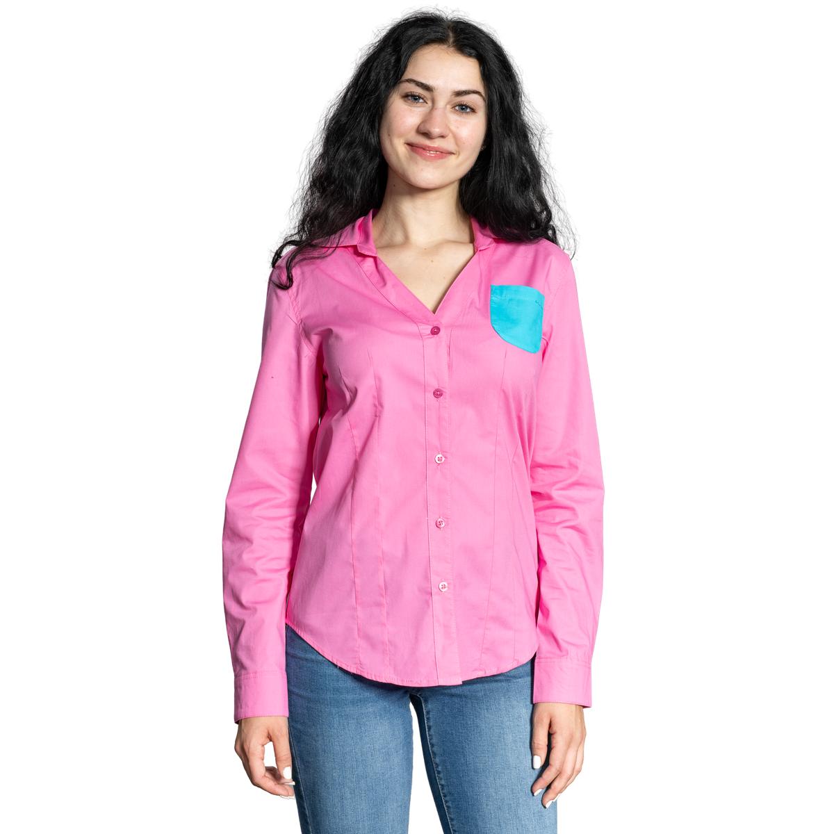 Ramona Pilgrim Movie Halloween Cosplay Costume Pink Blue Pocket Top - TVStoreOnline