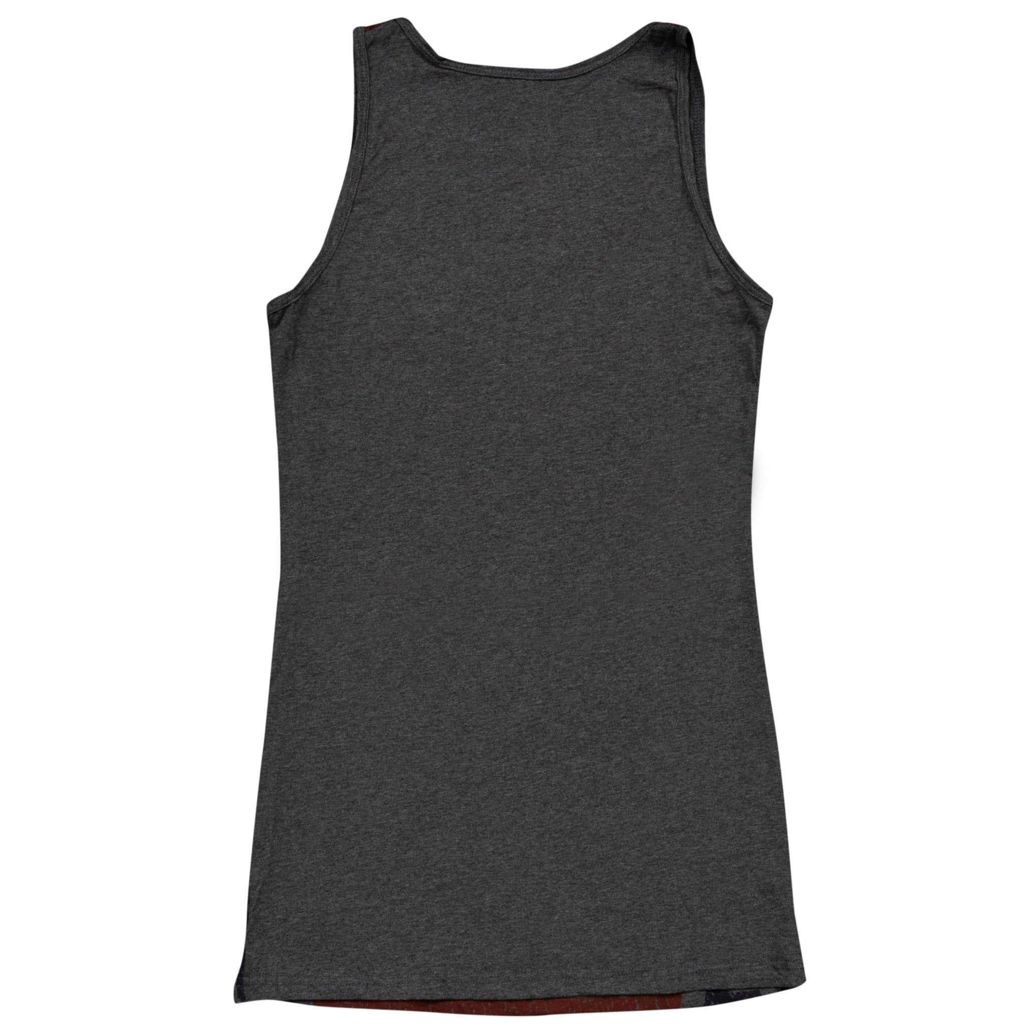 Rebel Charcoal Distressed Flag Tank Top - TVStoreOnline