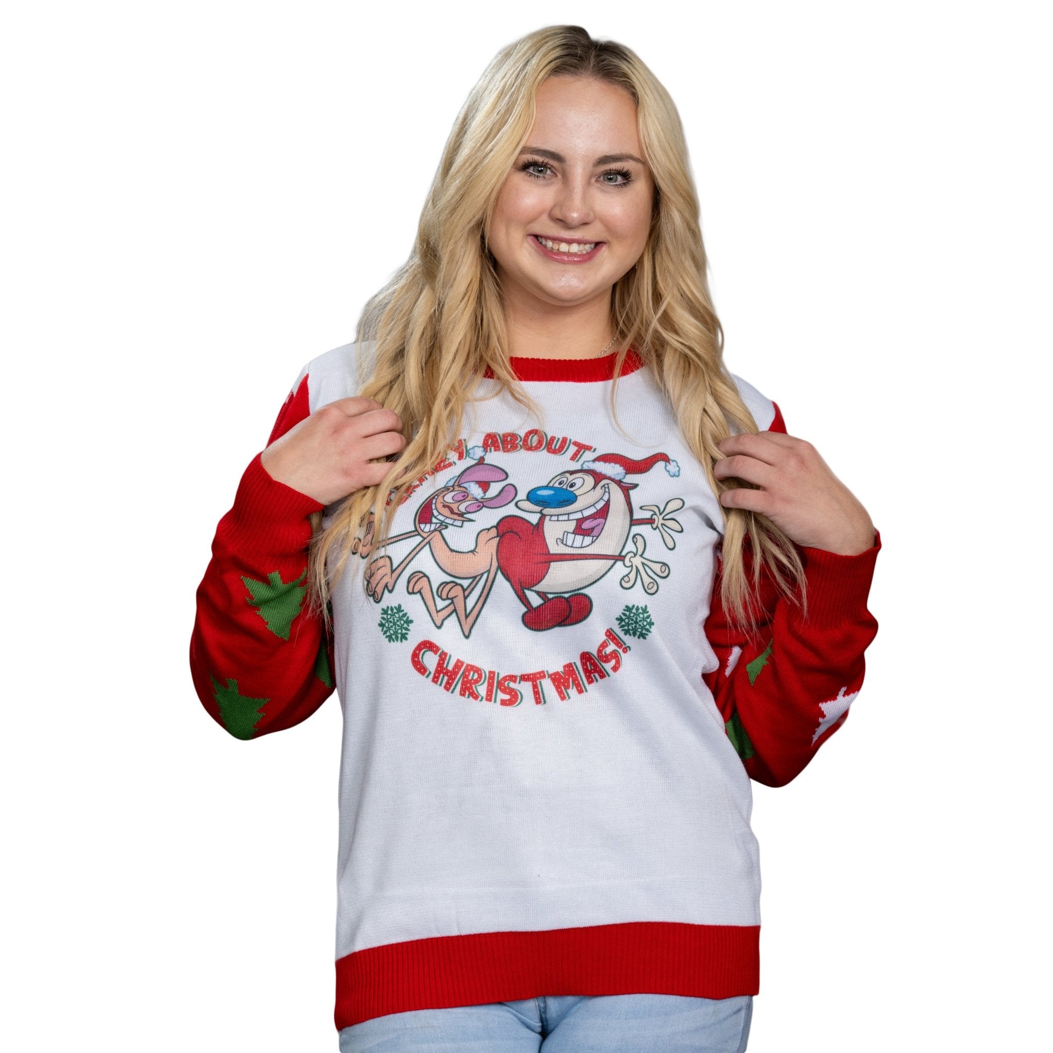 Ren & Stimpy | Crazy About Christmas Sweater - TVStoreOnline