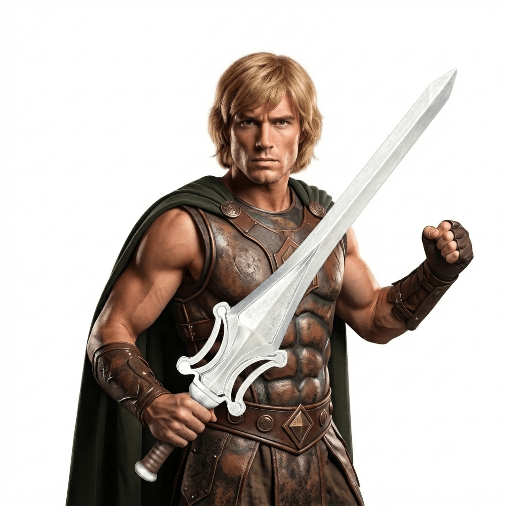 Replica Blond Master Hero Halloween Cosplay Costume Prop Accessory Sword - TVStoreOnline