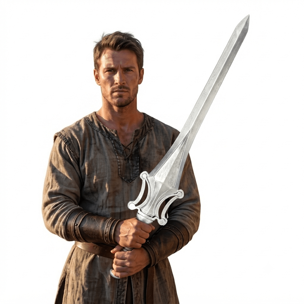 Replica Blond Master Hero Halloween Cosplay Costume Prop Accessory Sword - TVStoreOnline