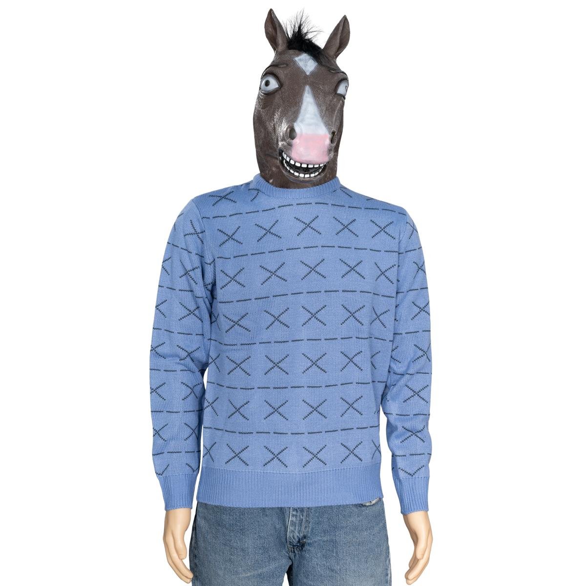 Replica Horse Man Sweater and Jack Halloween Costume Cosplay Mask - TVStoreOnline