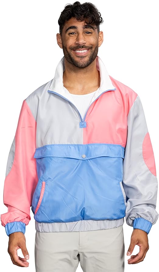 Retro Windbreaker Jacket Lightweight Design 3 - TVStoreOnline