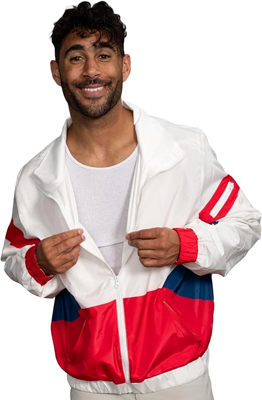 Retro Windbreaker Jacket Lightweight Design 4 - TVStoreOnline
