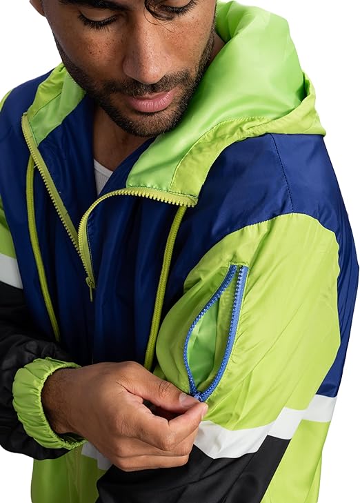 Retro Windbreaker Jacket Lightweight Design 5 - TVStoreOnline