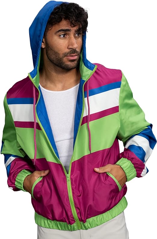 Retro Windbreaker Jacket Lightweight Design 8 - TVStoreOnline