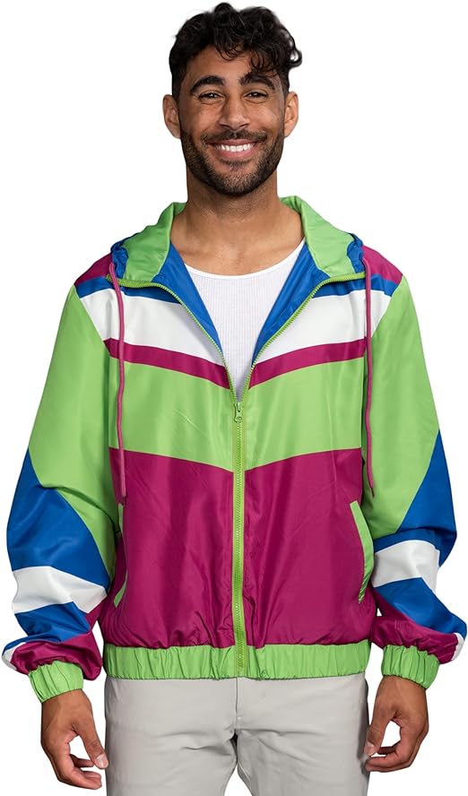Retro Windbreaker Jacket Lightweight Design 8 - TVStoreOnline
