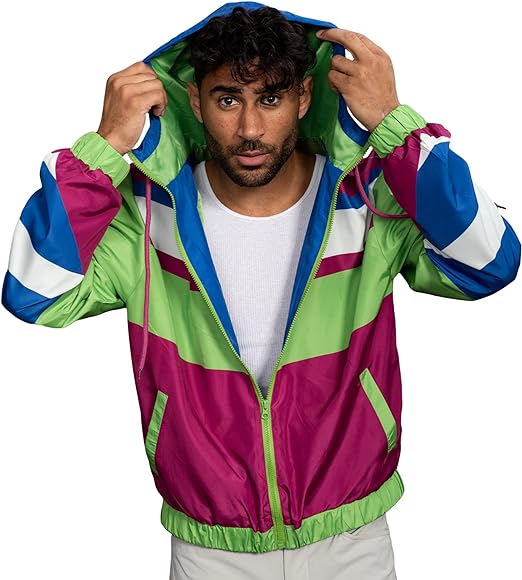 Retro Windbreaker Jacket Lightweight Design 8 - TVStoreOnline