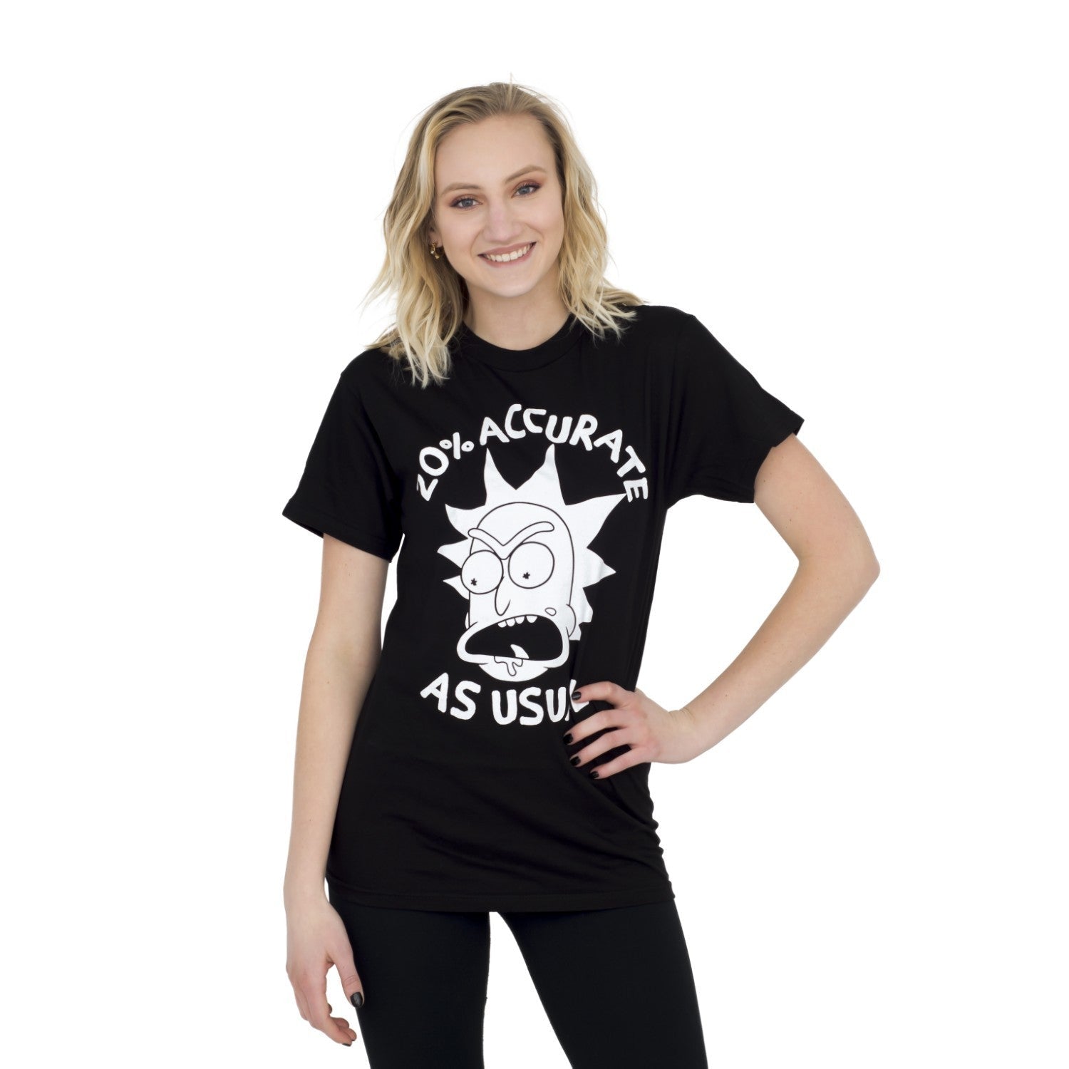 Rick Sanchez Only 20% Accurate As Usual Adult Unisex T-Shirt - TVStoreOnline
