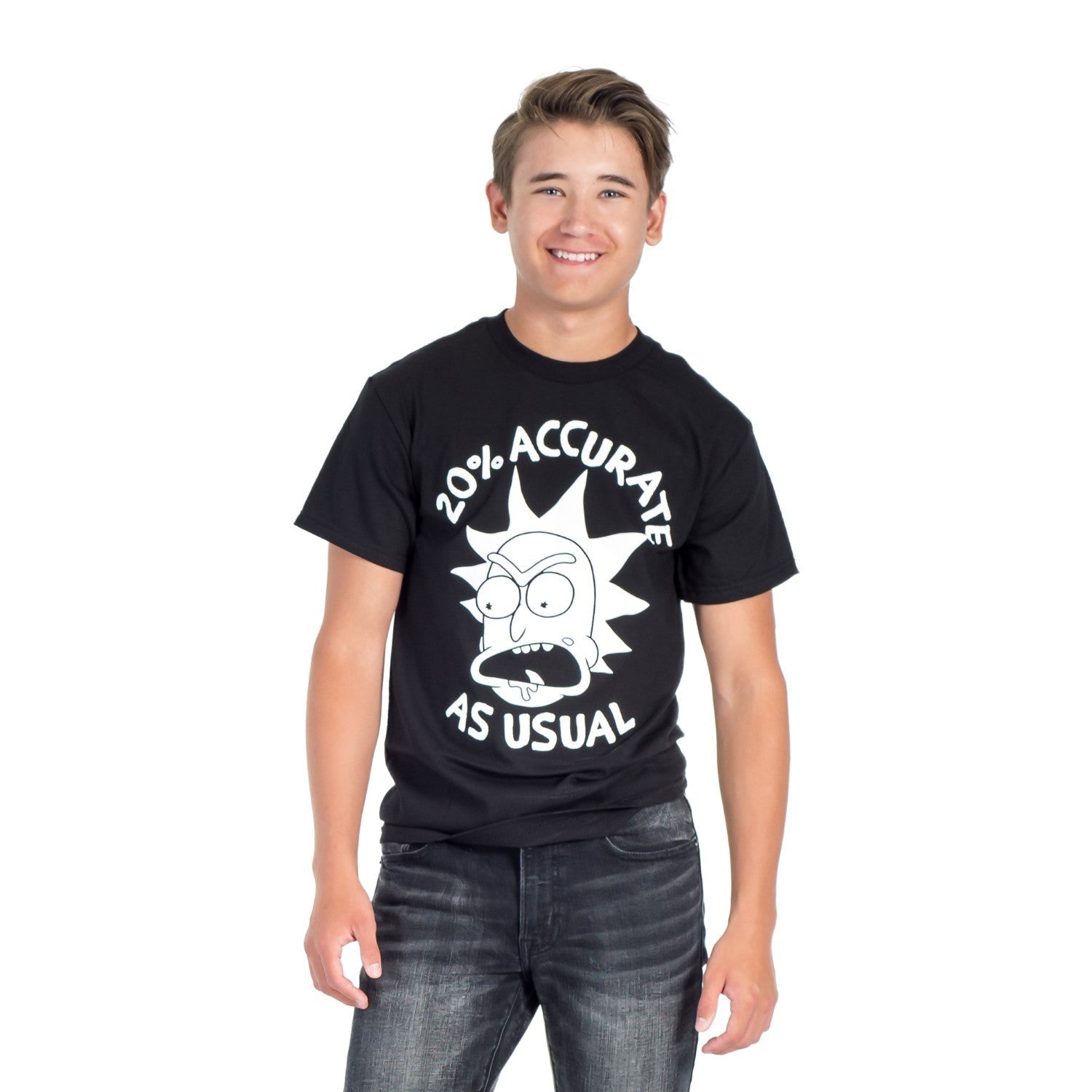 Rick Sanchez Only 20% Accurate As Usual Adult Unisex T-Shirt - TVStoreOnline