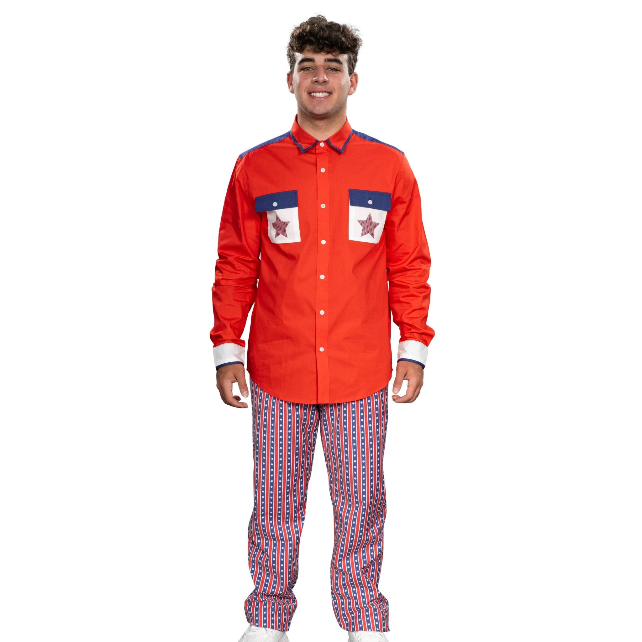 Roy Munson Character Bowling Movie Halloween Cosplay Shirt and Pants Costume Set - TVStoreOnline