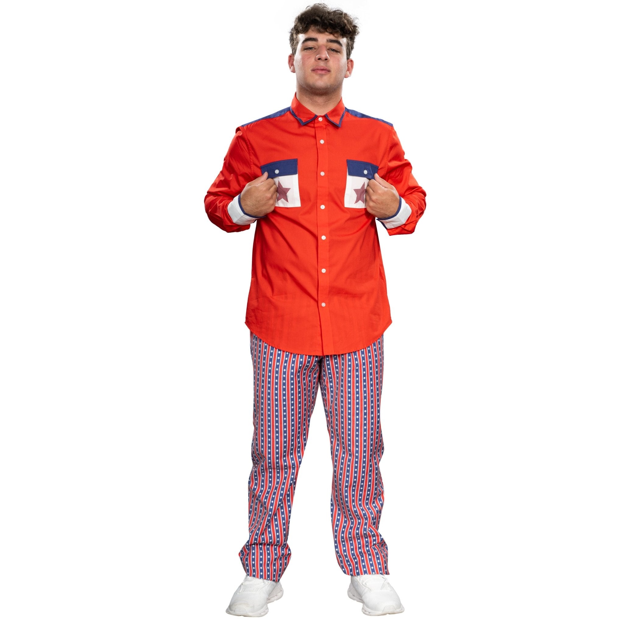 Roy Munson Character Bowling Movie Halloween Cosplay Shirt and Pants Costume Set - TVStoreOnline