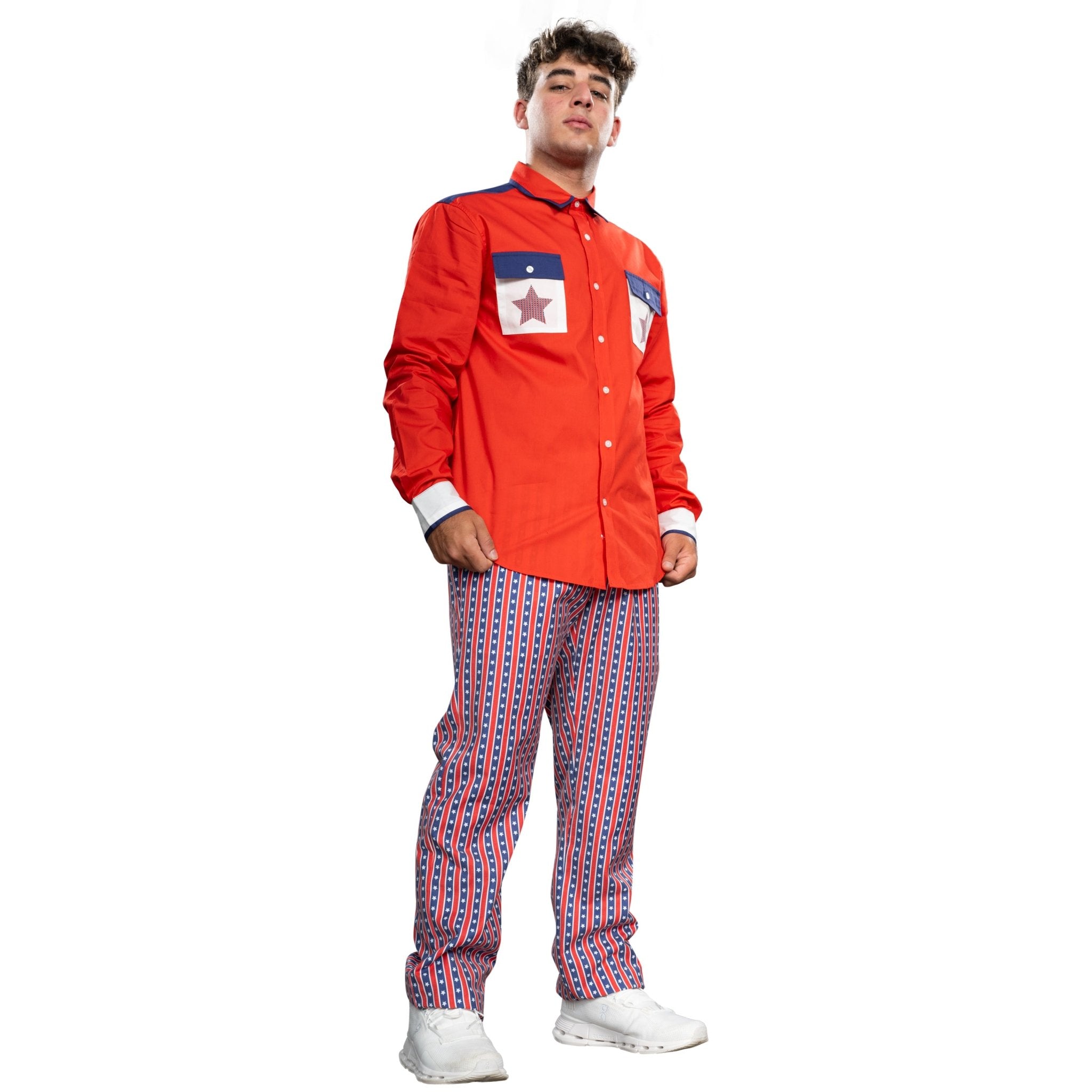 Roy Munson Character Bowling Movie Halloween Cosplay Shirt and Pants Costume Set - TVStoreOnline