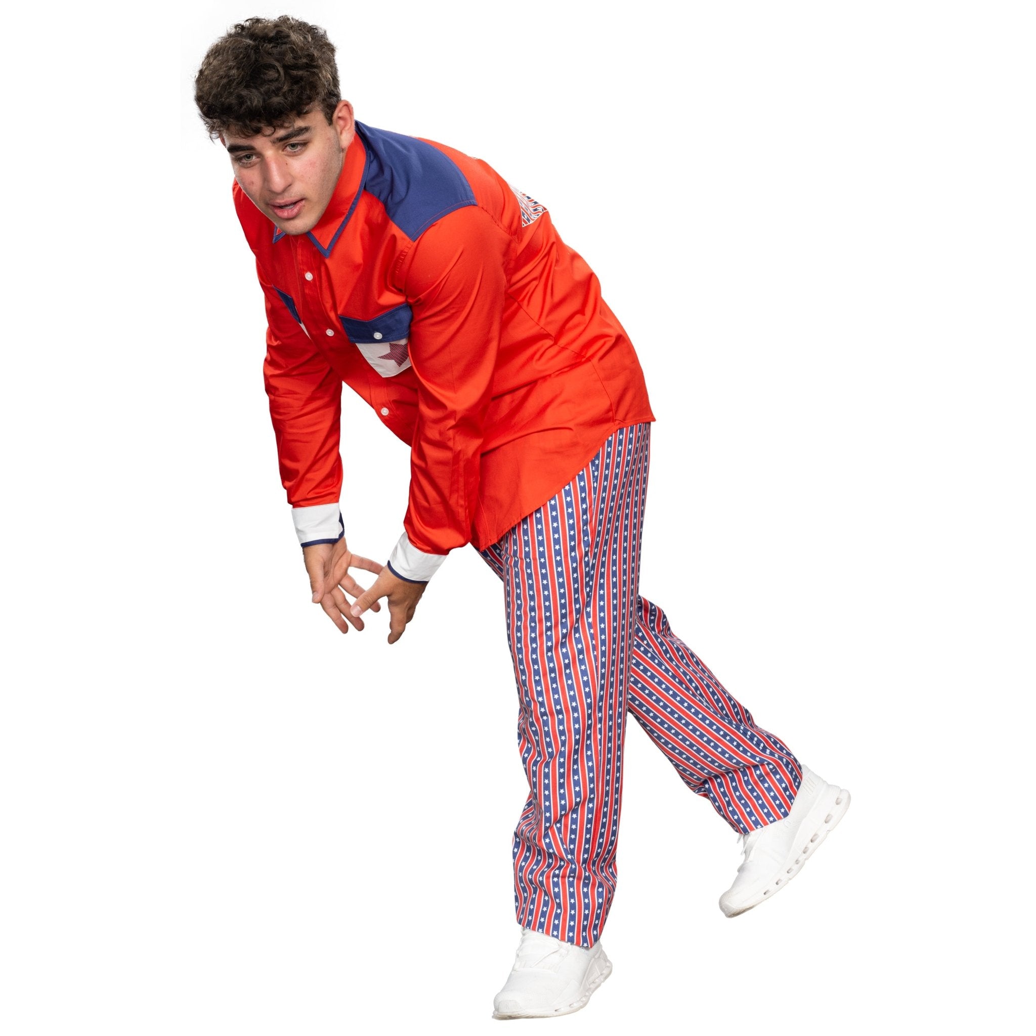 Roy Munson Character Bowling Movie Halloween Cosplay Shirt and Pants Costume Set - TVStoreOnline