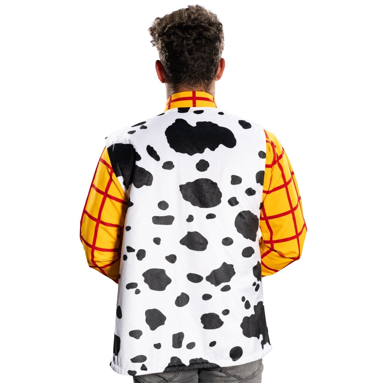 Sheriff Woody Cowboy Adult Halloween Cosplay Costume Set (Shirt, Vest, and Badge) - TVStoreOnline