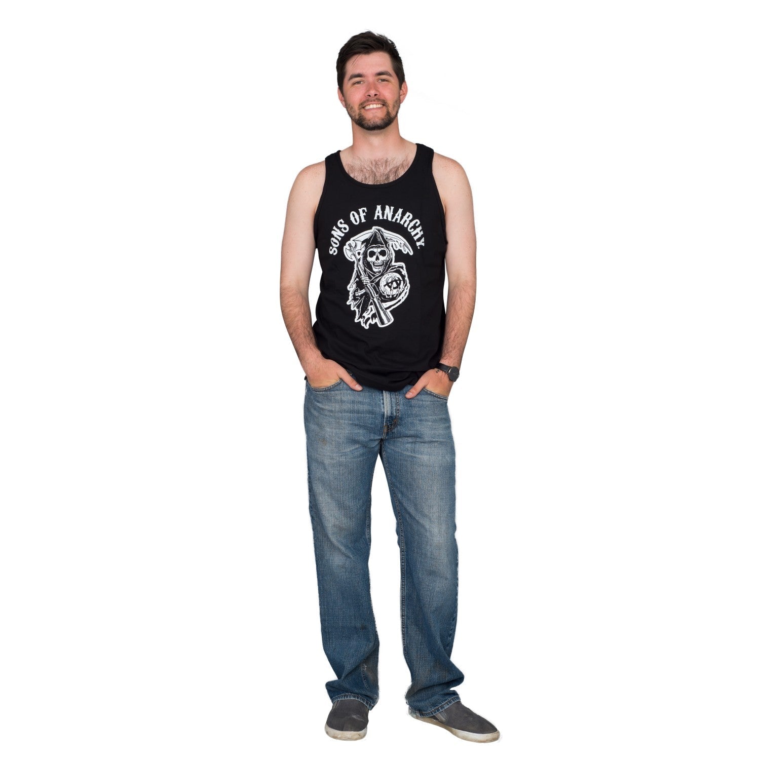 SOA Adult Classic Logo Tank Top Halloween Cosplay Costume T-Shirt - TVStoreOnline