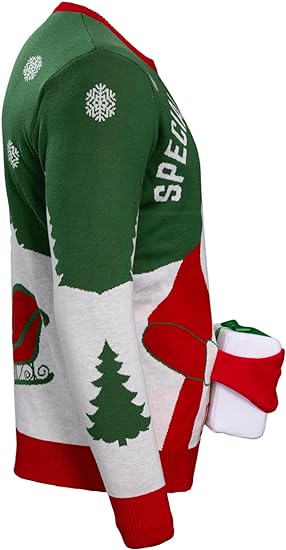 Special Delivery 3D Interactive Santa Claus Gift Christmas Sweater - TVStoreOnline