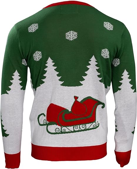Special Delivery 3D Interactive Santa Claus Gift Christmas Sweater - TVStoreOnline
