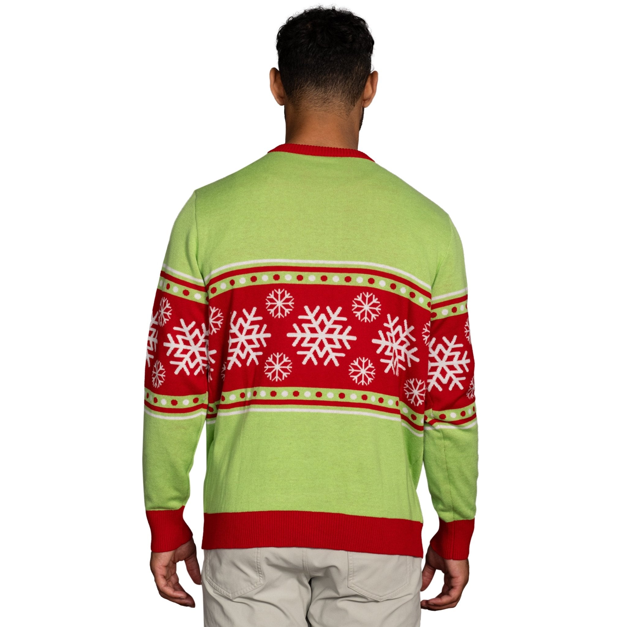 Spongebob LED Reindeer Nose Ugly Christmas Sweater - TVStoreOnline