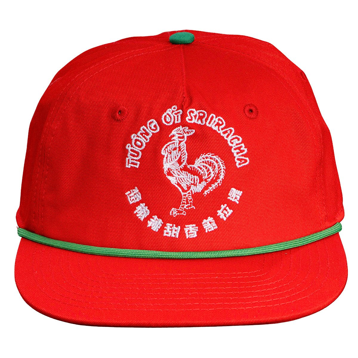 Sriracha Hot Sauce Hat Rooster Logo Red Adult Unisex Baseball Cap - TVStoreOnline