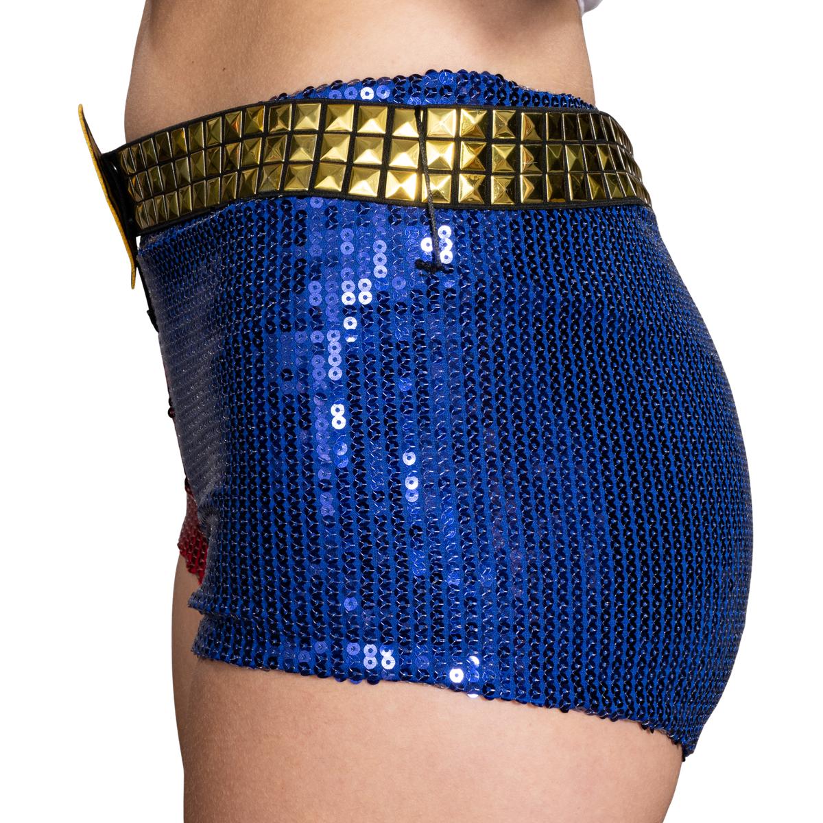 SS Movie Replica Harley Quinn Halloween Cosplay Costume Shorts with Belt - TVStoreOnline