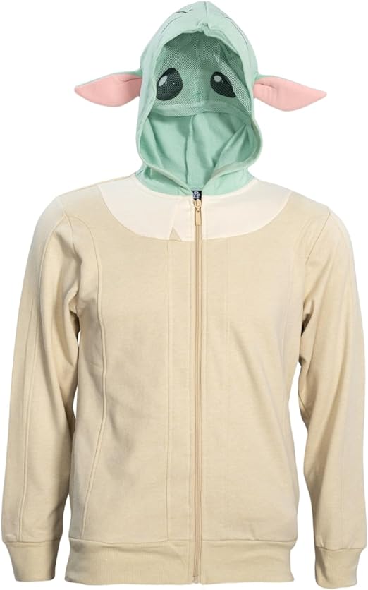 Star Wars Yoda Kids Boys Hoodie Mask with Ears - TVStoreOnline