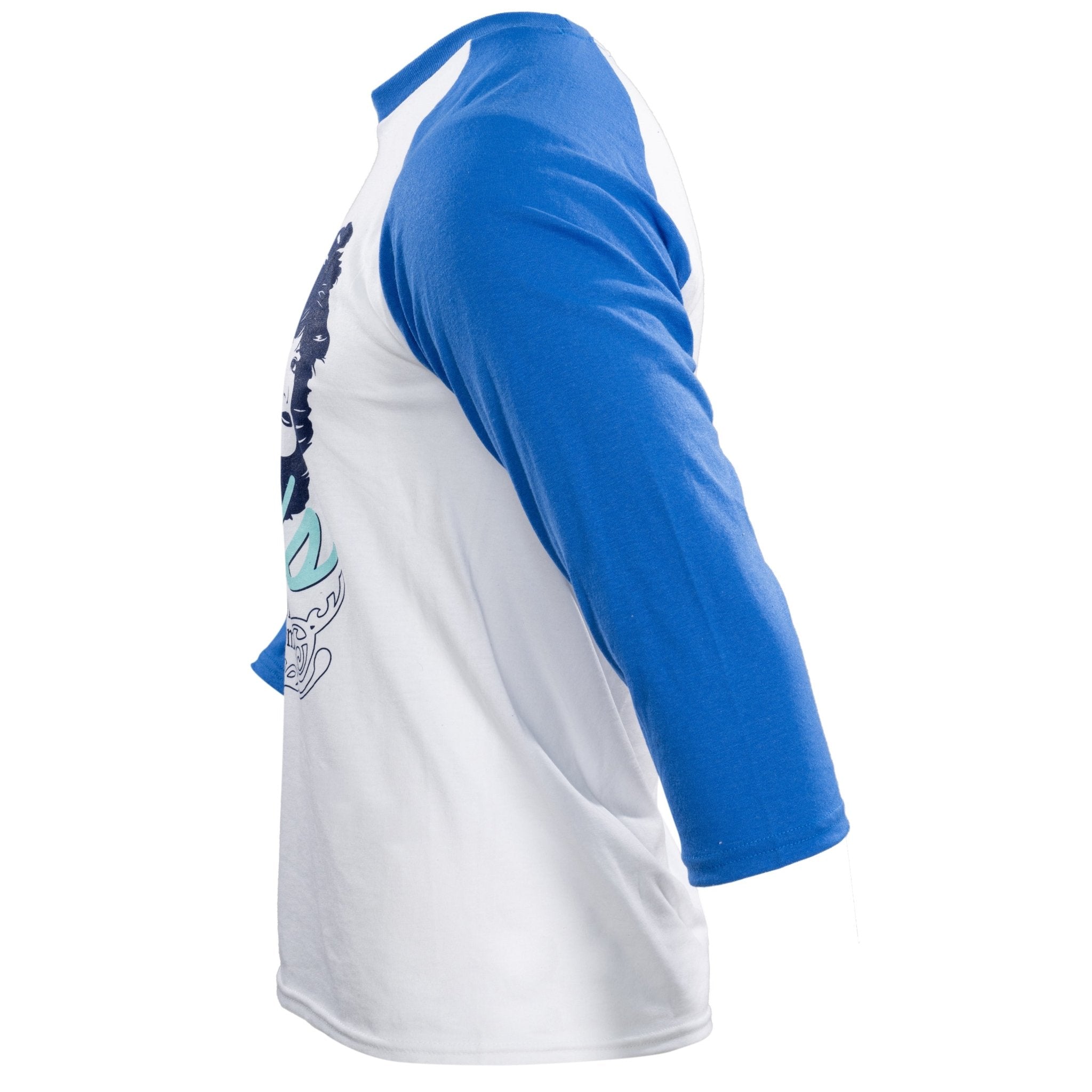 Step Bros Classic Music Singers Duo's Raglan Blue and White Tribute Movie T-shirt Tee - TVStoreOnline