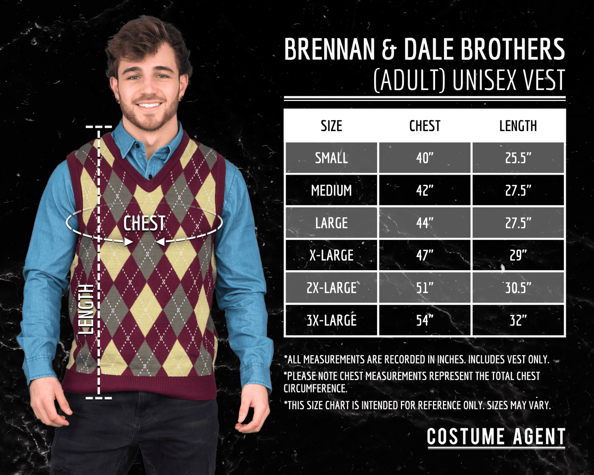 Step Brothers Sweater Vest Halloween Costume - TVStoreOnline