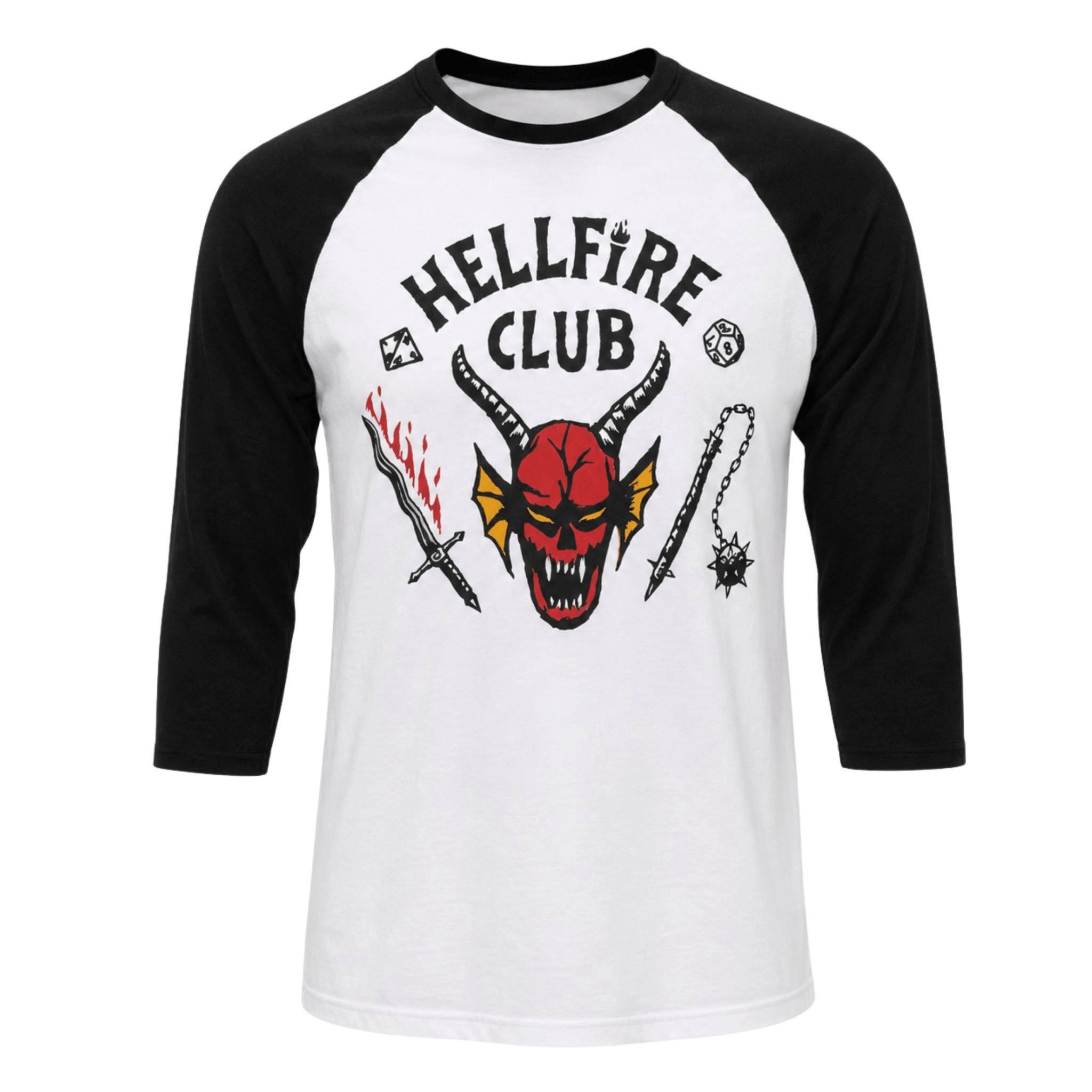 Stranger Things Hellfire Club Replica TV Series Adult Halloween Cosplay Costume T-Shirt - TVStoreOnline