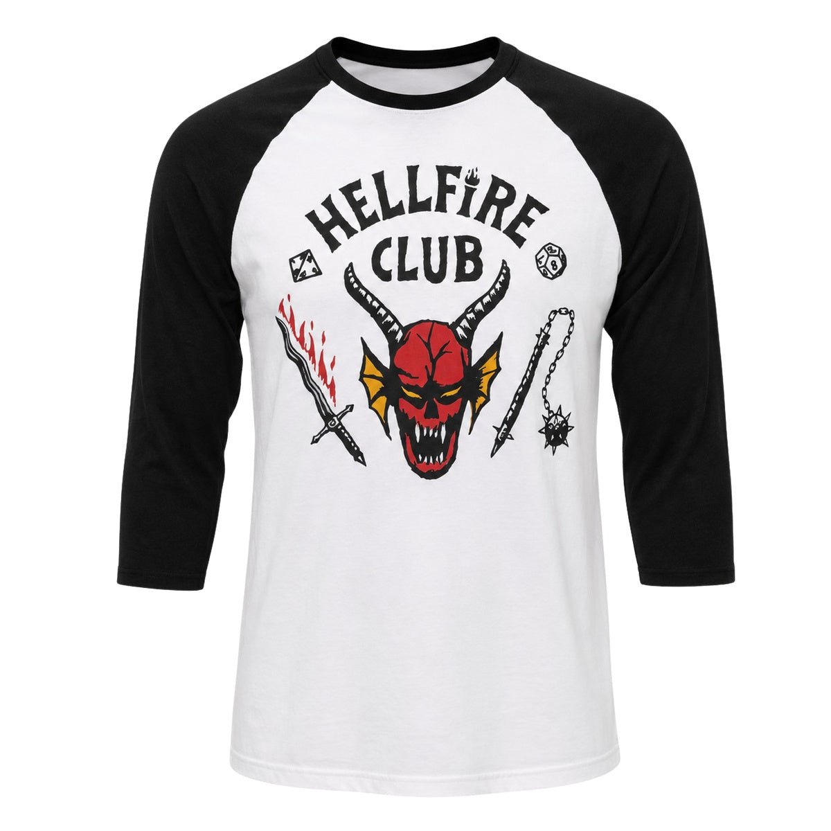 Stranger Things Hellfire Club Replica TV Series Adult Halloween Cosplay Costume T-Shirt - TVStoreOnline