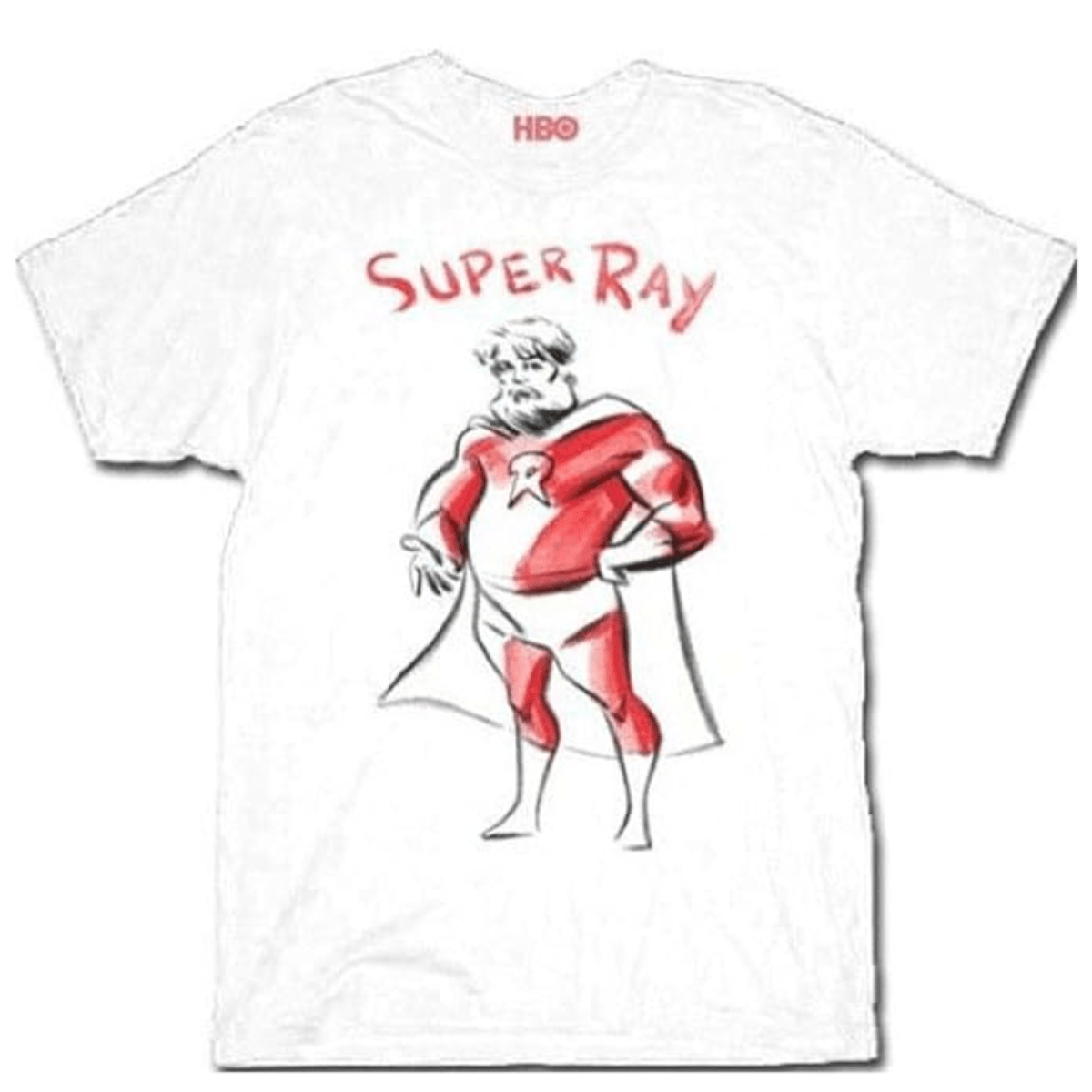 Super Ray Sketch White Adult T-shirt Tee - TVStoreOnline