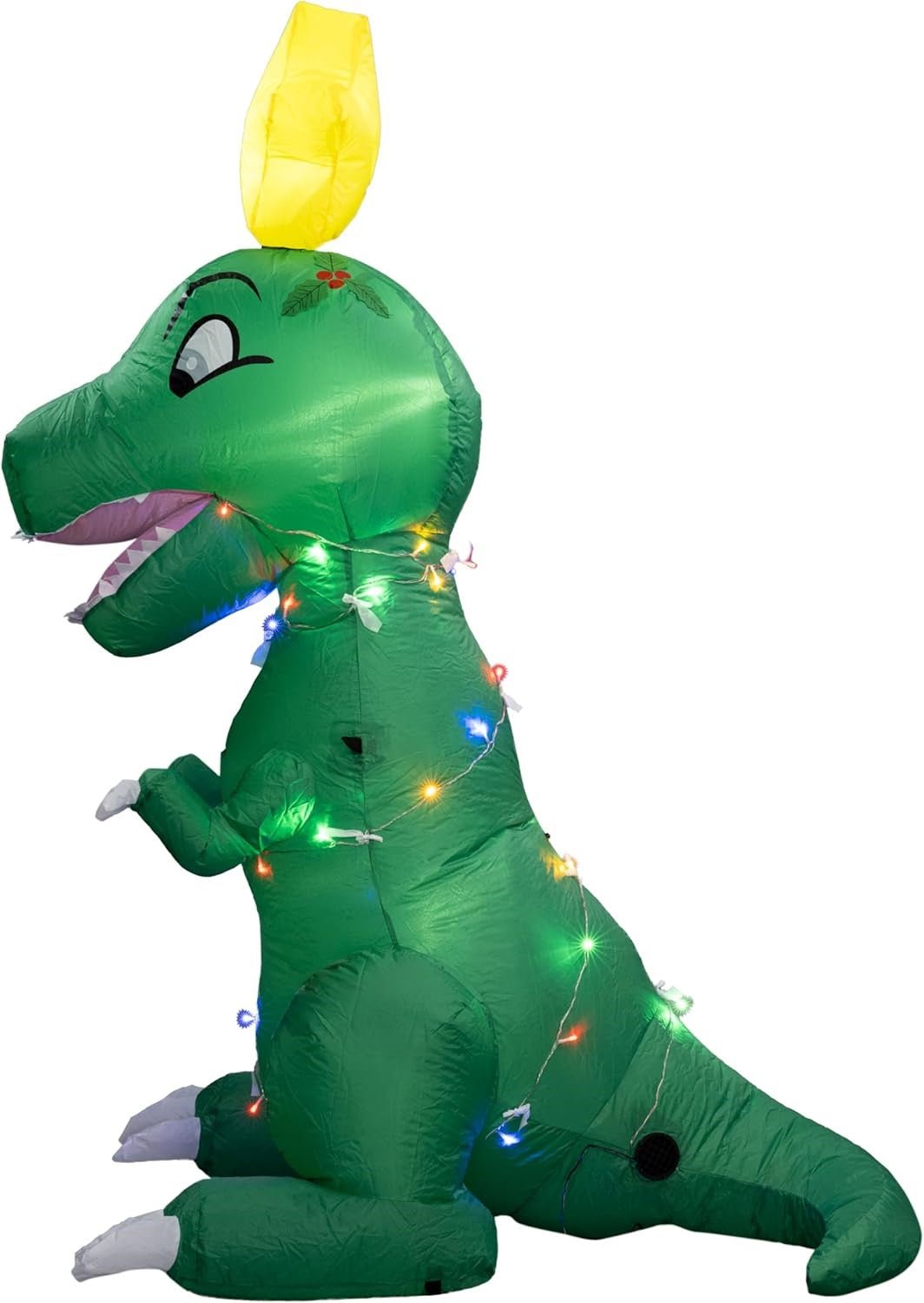 T-Rex Dino Funny Indoor/Outdoor Inflatable Light Up Xmas Season Yard Decoration - TVStoreOnline