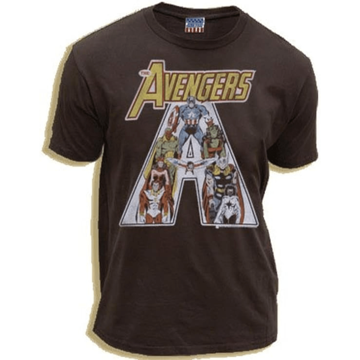 The Avengers Vintage Washed Black Adult T-Shirt Tee - TVStoreOnline