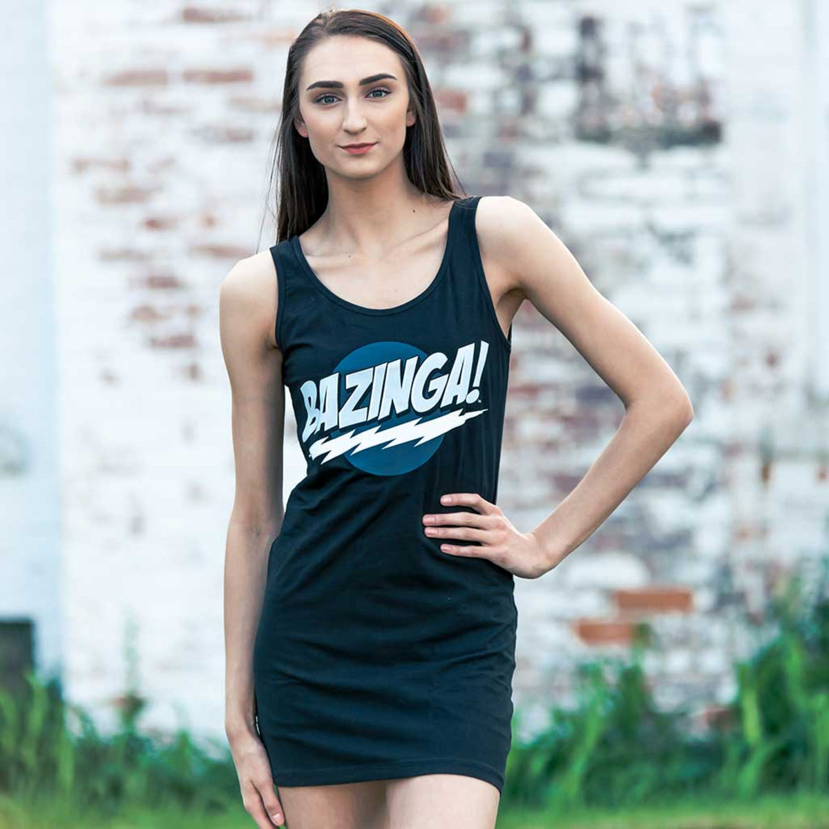Big Bang Theory Bazinga Juniors Tank Dress