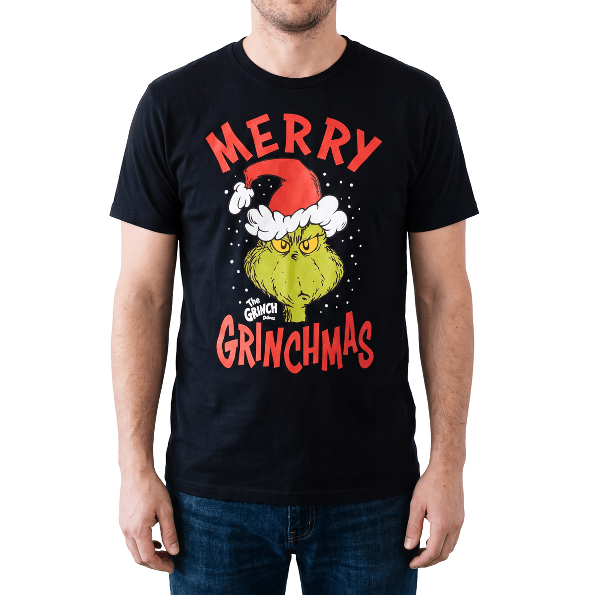 The Grinch Merry Grinchmas Adult Unisex Black Christmas T-Shirt - TVStoreOnline