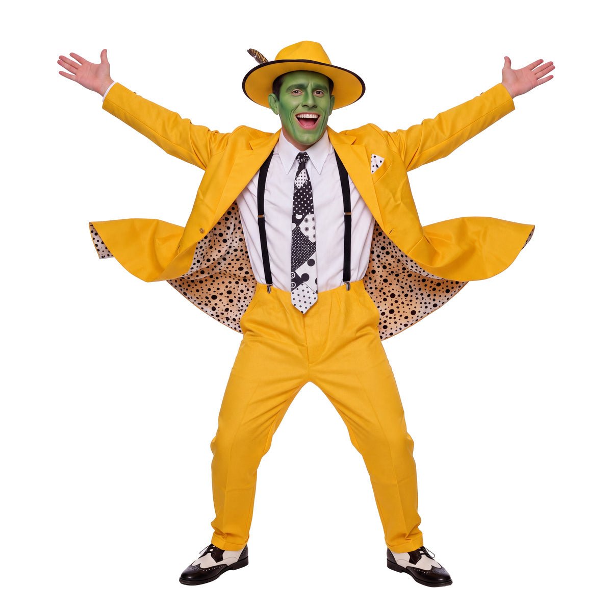 The Mask Adult Halloween Cosplay Yellow Suit Costume - TVStoreOnline