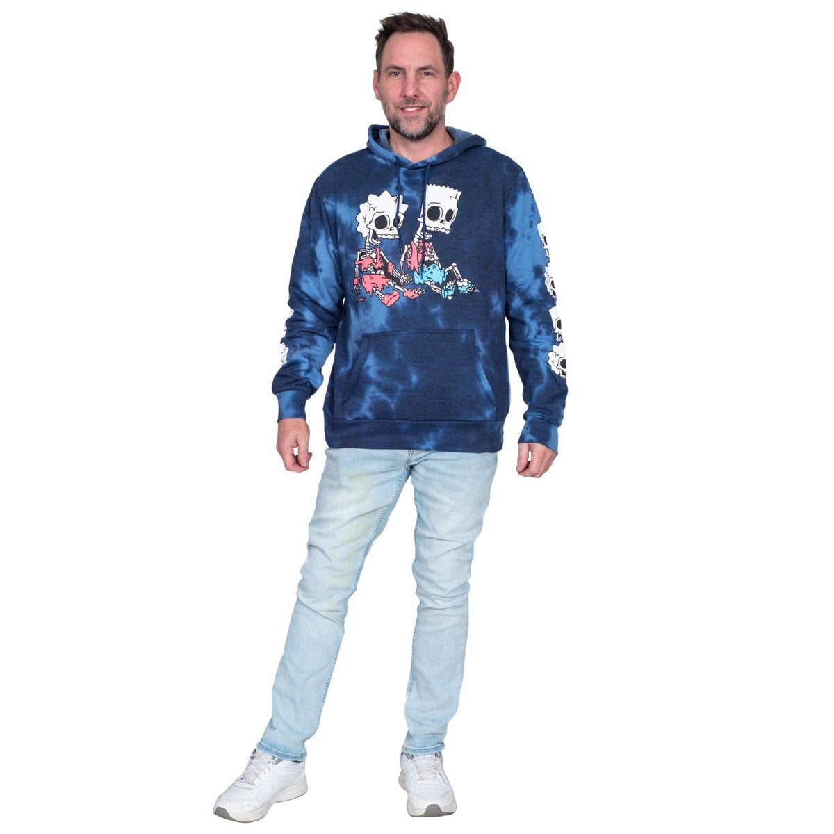 The Simpsons Bart and Lisa Skeleton Hex and the City Pull Over Hoodie - TVStoreOnline